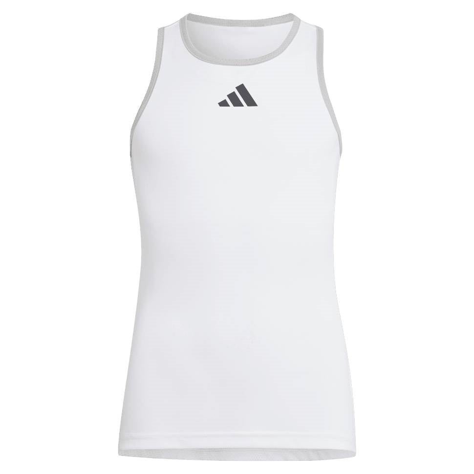 adidas Girl's Club Tank Top (White) - RacquetGuys.ca