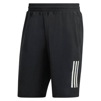 adidas Men's 3 Stripe 7-inch Club Short (Black) - RacquetGuys.ca