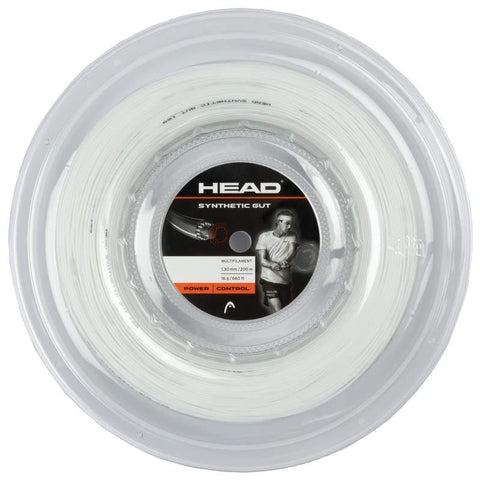 Head Synthetic Gut 16 Tennis String Reel (White) - RacquetGuys.ca