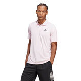 adidas Men's 3 Stripe Club Polo (Pink) - RacquetGuys.ca