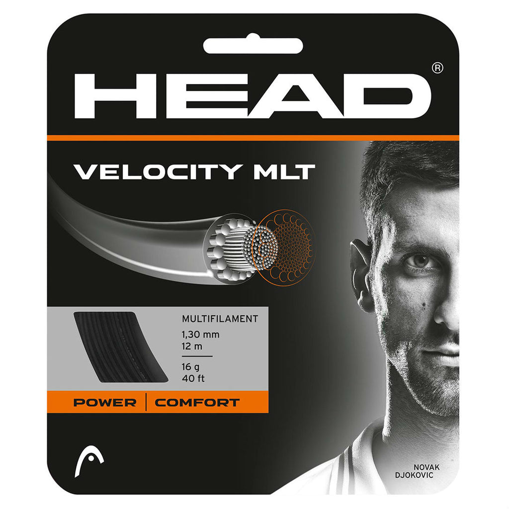 Head Velocity MLT 16 Tennis String (Black) - RacquetGuys.ca