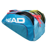 Head Tour Team Supercombi 9 Pack Racquet Bag (Blue/Pink) - RacquetGuys.ca