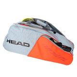 Head Radical Supercombi 9 Pack Racquet Bag (Grey/Orange) - RacquetGuys.ca