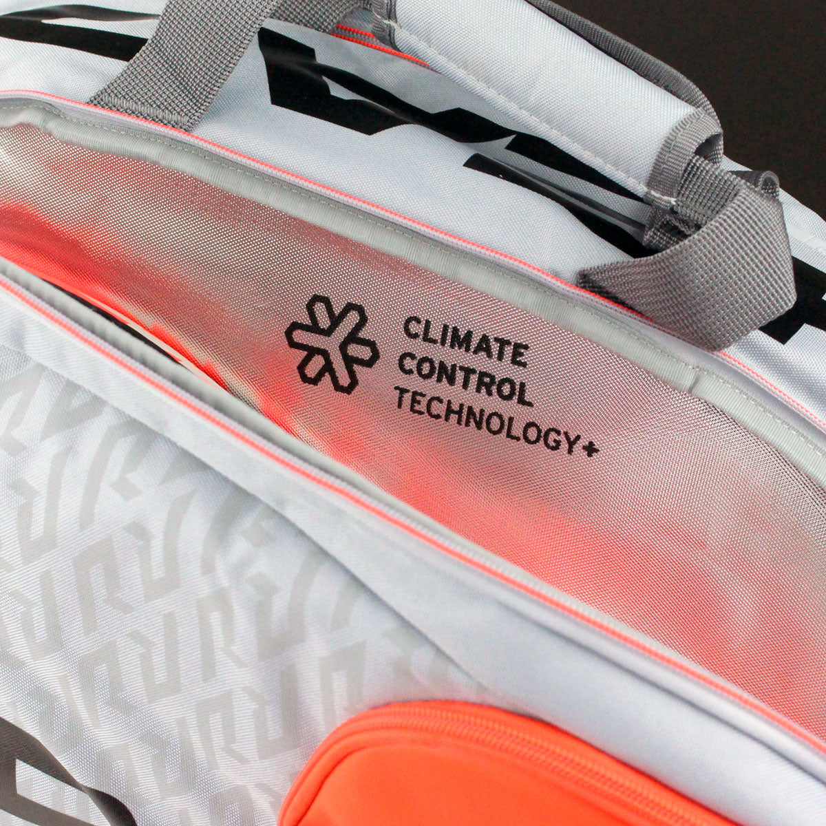 Head Radical Supercombi 9 Pack Racquet Bag (Grey/Orange) - RacquetGuys.ca