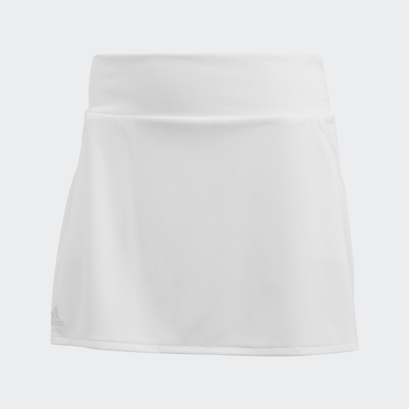 adidas Women's Club Skirt (White/Matte Silver/Black) - RacquetGuys.ca