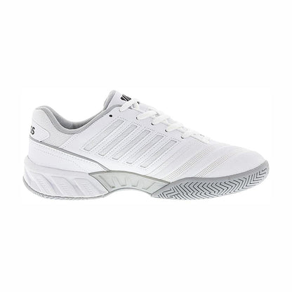 K-Swiss BigShot Light 4 Men's Tennis Shoe (White/Black) - RacquetGuys.ca