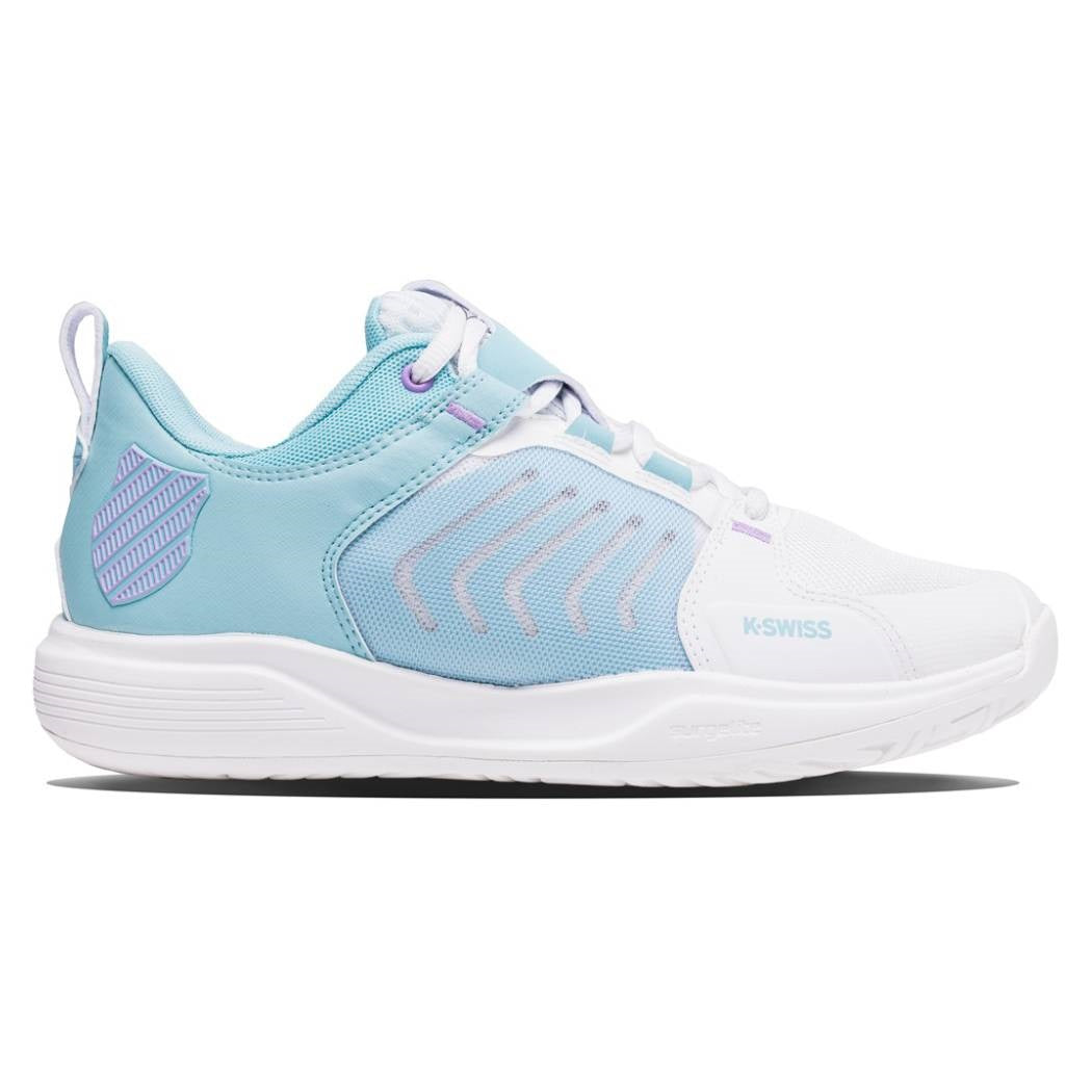 K-Swiss Ultrashot Team Women's Tennis Shoe (White/Blue) - RacquetGuys.ca