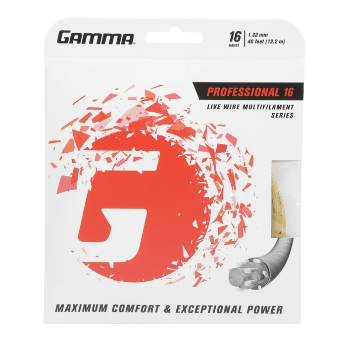 Gamma Live Wire Professional 16 Tennis String (Natural) - RacquetGuys.ca
