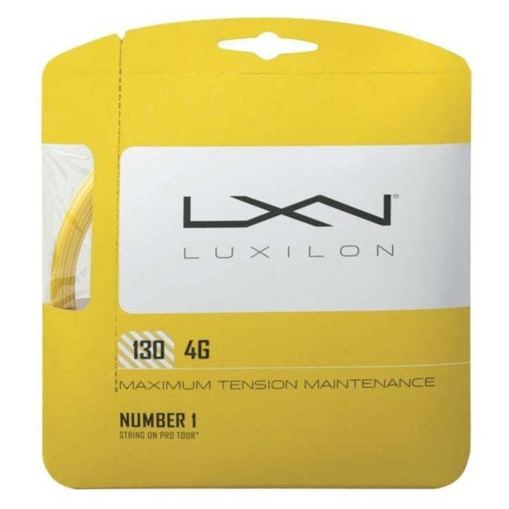 Luxilon 4G 16/1.30 Tennis String (Gold) – RacquetGuys.ca