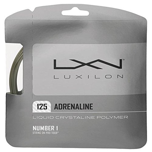 Luxilon Adrenaline 16L Tennis String (Platinum) - RacquetGuys.ca