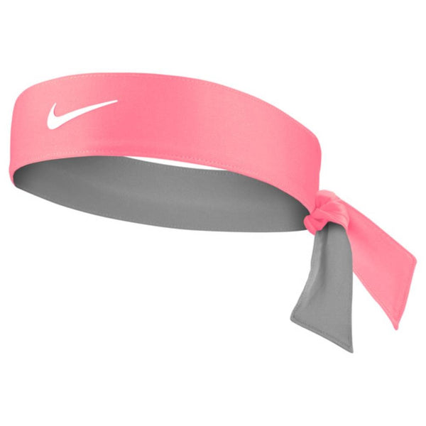 Nike Tennis Premier Tie Headband Pink Gaze White RacquetGuys