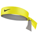 Nike Tennis Premier Tie Headband (Yellow Strike/Black) - RacquetGuys.ca