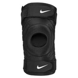 Nike Pro Open Knee Sleeve With Strap (Black/White) - RacquetGuys.ca
