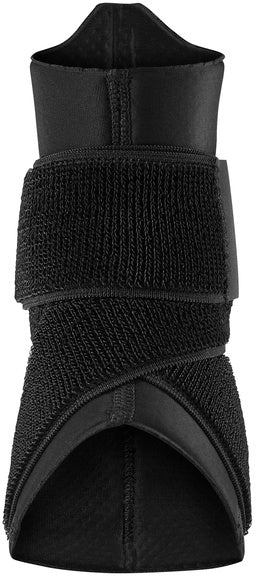 Nike Pro Ankle Sleeve With Strap (Black/White) - RacquetGuys.ca