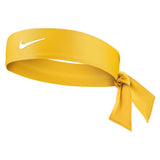 Nike Women's Tennis Premier Tie Headband (Gold/White) - RacquetGuys.ca
