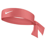 Nike Women's Tennis Premier Tie Headband (Magic Ember/White) - RacquetGuys.ca
