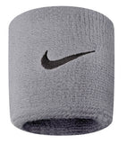 Nike Swoosh Wristbands 2 Pack (Grey/Black)