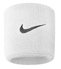 Nike Swoosh Wristbands 2 Pack (White/Black) | RacquetGuys.ca