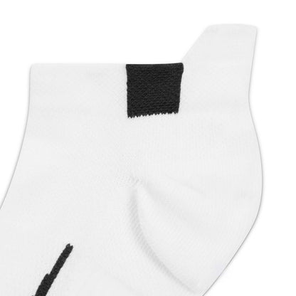 Nike Court Multiplier Cushioned Low Socks (White/Black) - RacquetGuys.ca