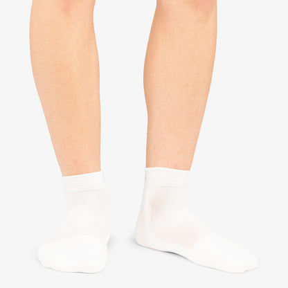 Thorlo Unisex Pickleball Light Cushion Ankle Socks (White) - RacquetGuys.ca