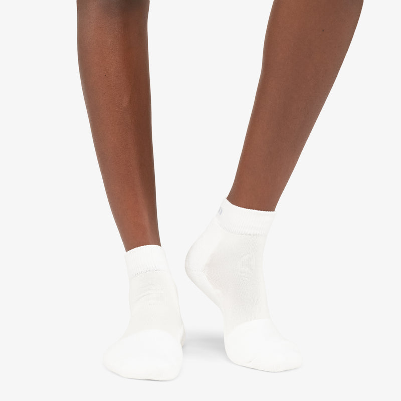 Thorlo Unisex Pickleball Light Cushion Ankle Socks (White) - RacquetGuys.ca