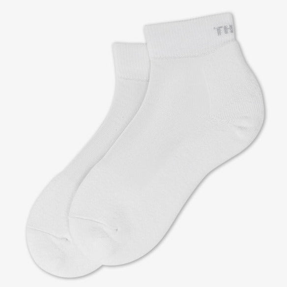 Thorlo Unisex Pickleball Light Cushion Ankle Socks (White) - RacquetGuys.ca