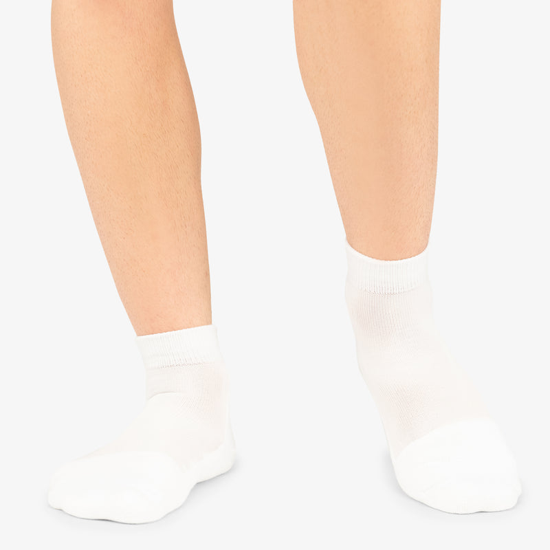 Thorlo Unisex Pickleball Light Cushion Ankle Socks (White) - RacquetGuys.ca