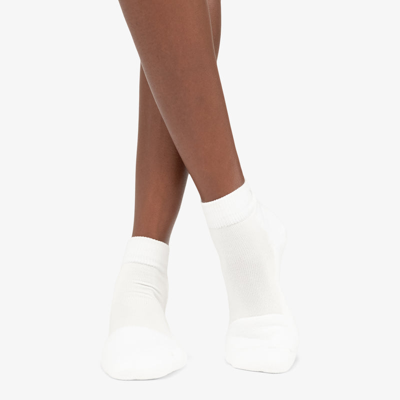 Thorlo Unisex Pickleball Light Cushion Ankle Socks (White) - RacquetGuys.ca