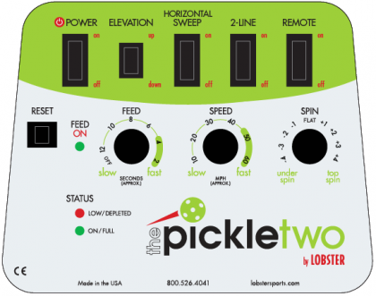 Lobster The Pickle 2 - Pickleball Ball Machine - RacquetGuys.ca
