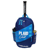 Head Plaid for Dad Elite Backpack Racquet Bag (Blue) - RacquetGuys.ca
