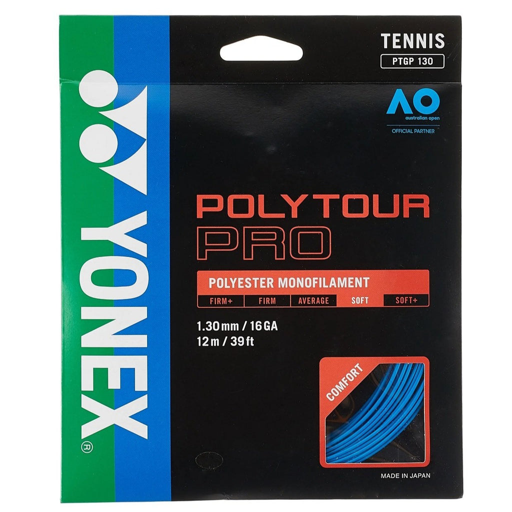Yonex Poly Tour Pro 16 Tennis String (Blue) - RacquetGuys.ca