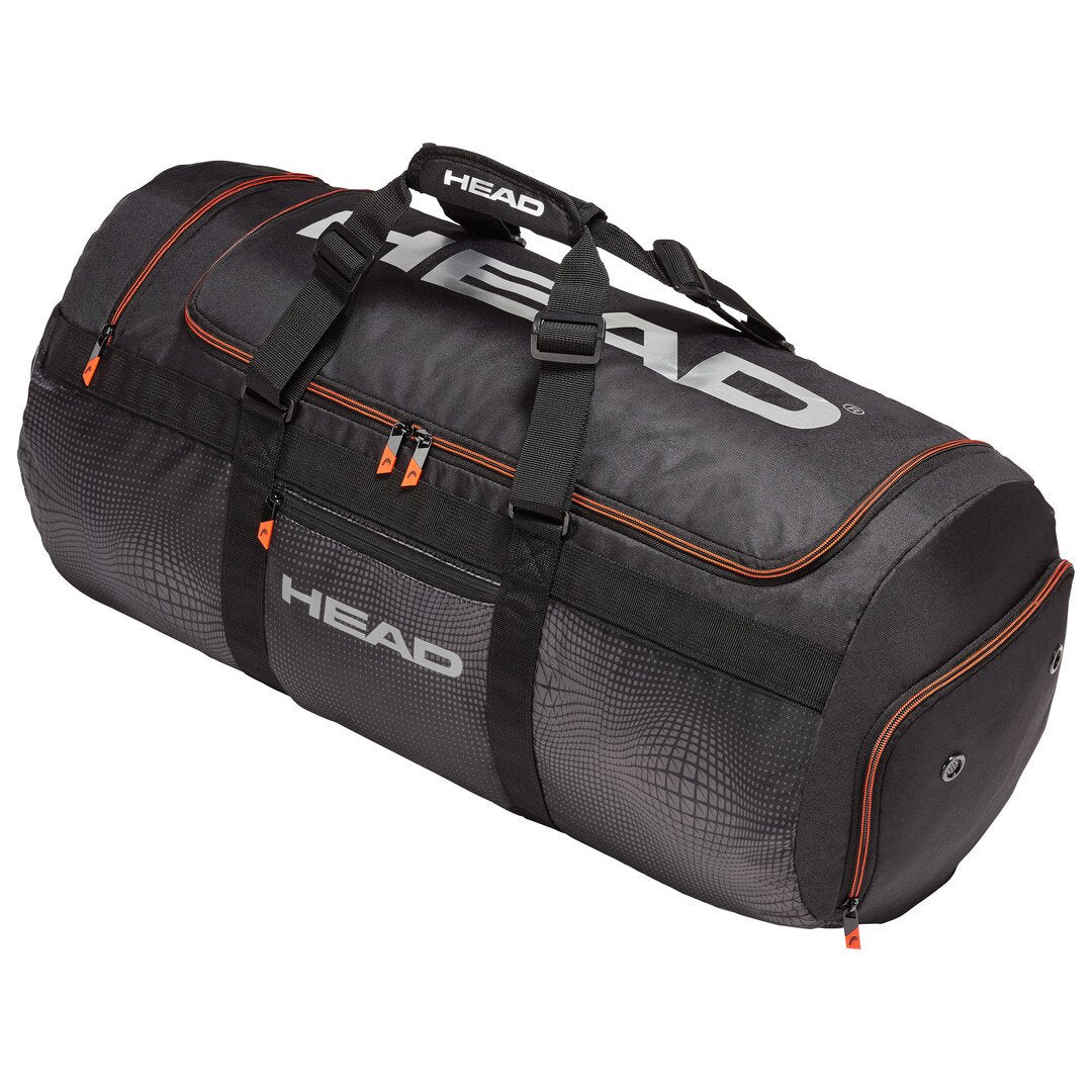Head Tour Team Sport Duffel Bag (Black/Silver) - RacquetGuys.ca