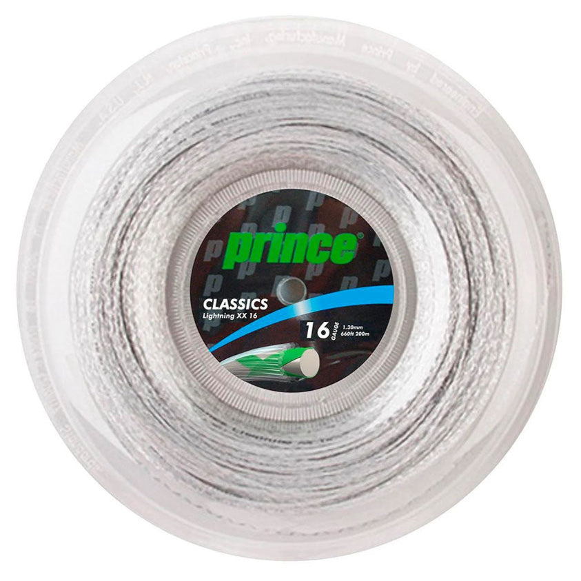 Prince Lightning XX 16/1.30 Tennis String Reel (Silver) | RacquetGuys.ca