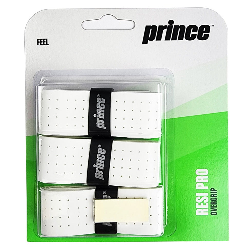 Prince ResiPro Overgrip 3 Pack (White) - RacquetGuys.ca