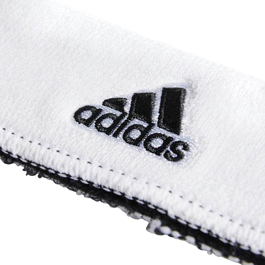 Adidas Interval Reversible Headband (White/Black) - RacquetGuys.ca