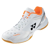 Yonex Power Cushion 65 Z3 Men's Wide Indoor Court Shoe (White/Orange) - RacquetGuys.ca