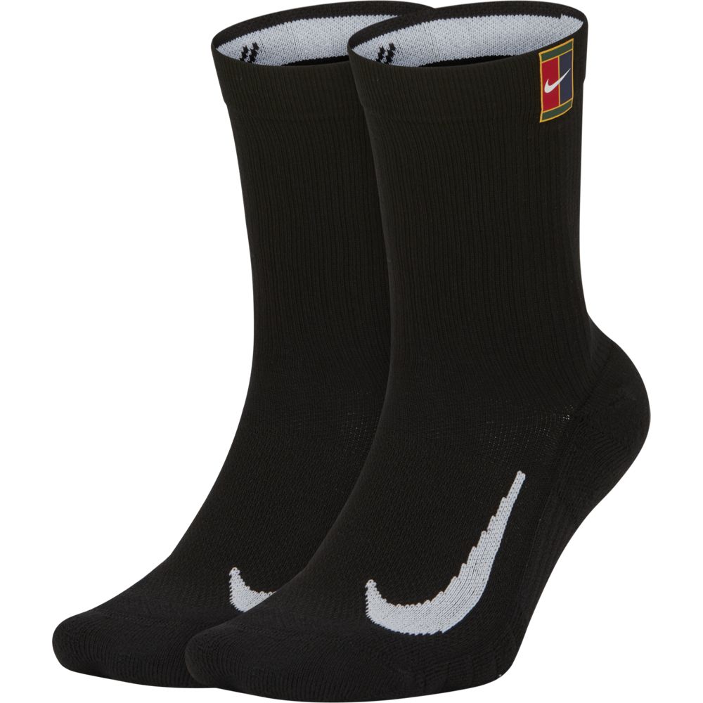 Nike Court Multiplier Cushioned Socks (Black) - RacquetGuys.ca