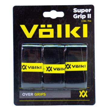 Volkl Super Grip II Overgrip 3 Pack (Black) - RacquetGuys.ca