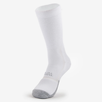 Thorlo Unisex Tennis Light Cushion Crew Socks (White) - RacquetGuys.ca