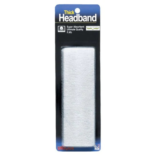 Tourna Thick Headband (White) - RacquetGuys.ca