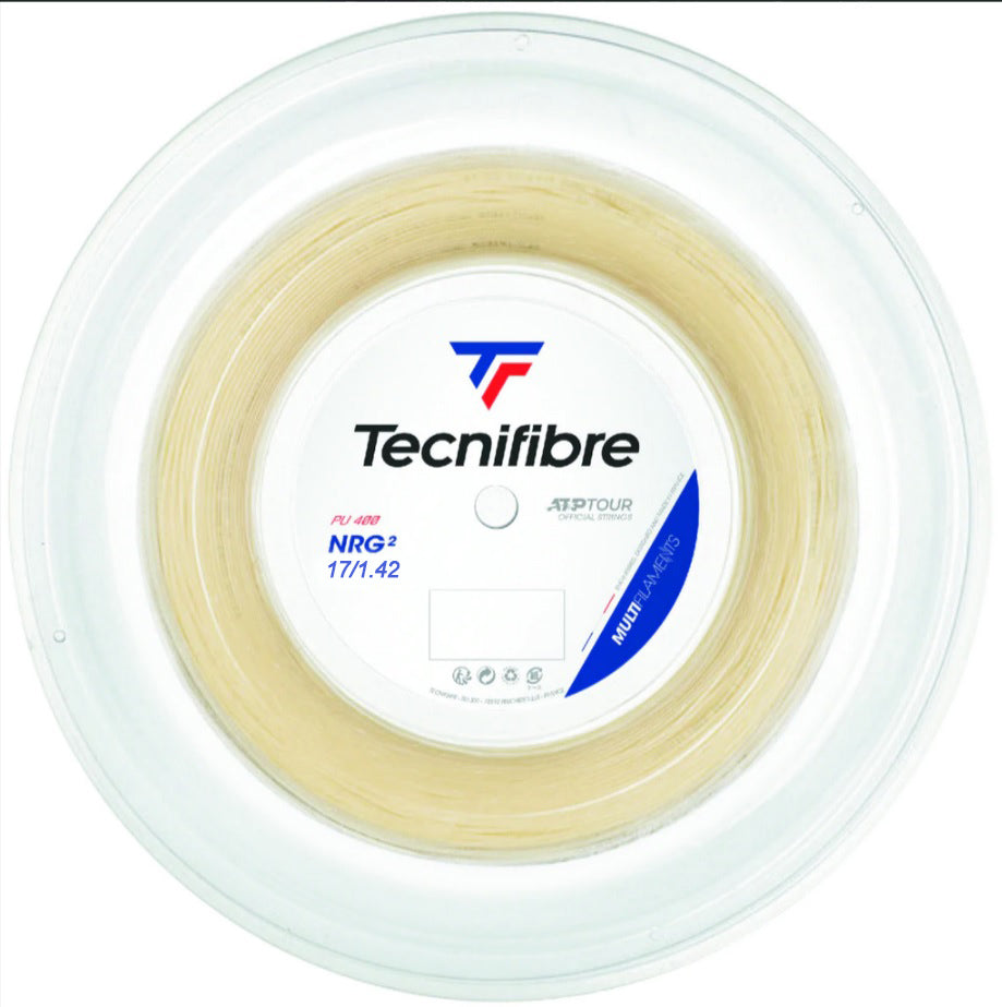 Tecnifibre NRG2 17 Tennis String Reel (Natural) - RacquetGuys.ca