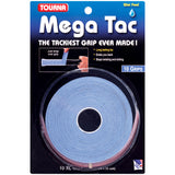 Tourna Mega Tac Overgrip 10 Pack (Blue) - RacquetGuys.ca
