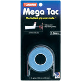 Tourna Mega Tac Overgrip 3 Pack (Blue) - RacquetGuys.ca