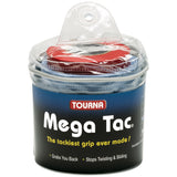 Tourna Mega Tac Overgrips 30 Pack Travel Pack (Blue) - RacquetGuys.ca