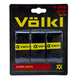 Volkl V-Dry Overgrip 3 Pack (Black) - RacquetGuys.ca