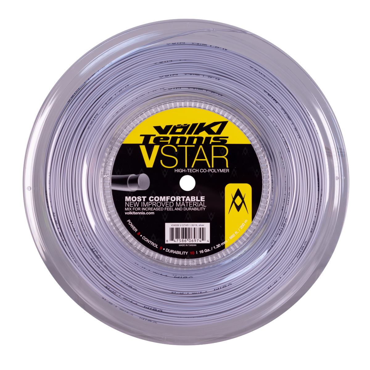 Volkl V-Star 16 Tennis String Reel (White) - RacquetGuys.ca