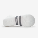 Thorlo Unisex Tennis Moderate Cushion Low Cut Socks (White) - RacquetGuys.ca