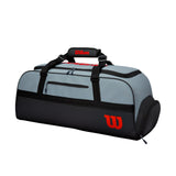 Wilson Clash Duffel Large 3 Pack Racquet Bag (Grey/Black/Infrared) - RacquetGuys.ca