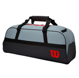 Wilson Clash Duffel Large 3 Pack Racquet Bag (Grey/Black/Infrared) - RacquetGuys.ca