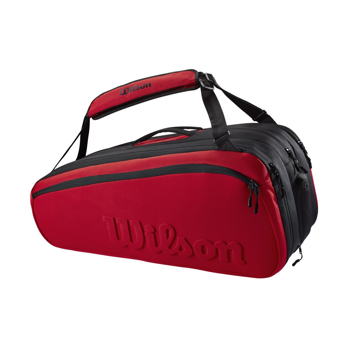 Wilson Clash v2 Super Tour 15 Pack Racquet Bag (Red/Black) - RacquetGuys.ca